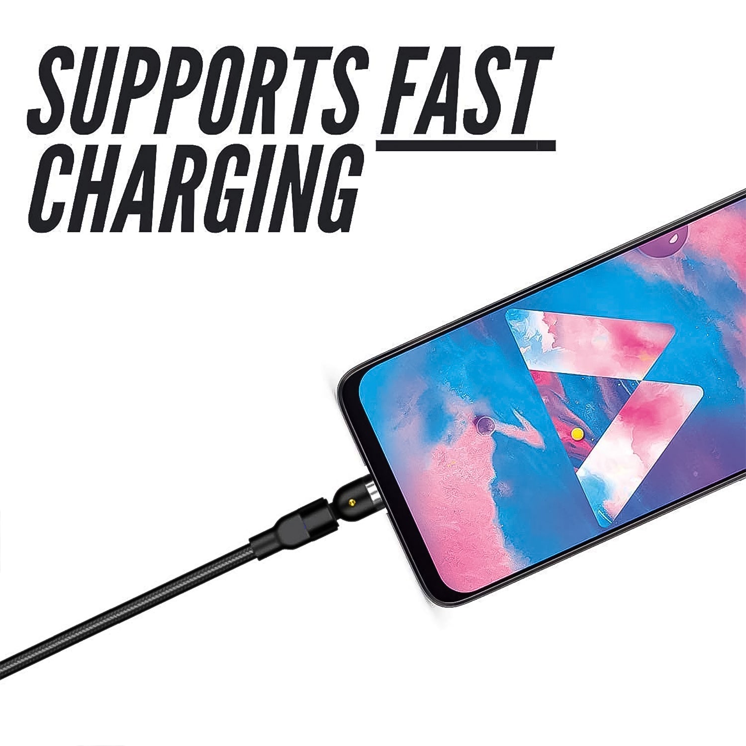3 in 1 Magnetic USB Charging Cable | USB-c Android and Lightning with Extra Protecting Nylon| Strong Magnetic Cable with Full Rotation Support Fast Charging 3 in 1 Magnetic USB Charging Cable | USB-c Android and Lightning with Extra Protecting Nylon| Strong Magnetic Cable with Full Rotation Support Fast Charging